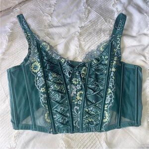 Victoria’s Secret Dream Angels Unlined Lace Up Corset XL